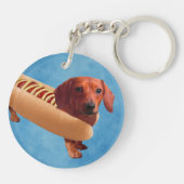 De klassieke hotdog sleutelhanger (Achterkant)