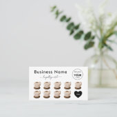 De klassieke Illustratie van de Drink van de Koffi Klantenkaartje (Staand voorkant)