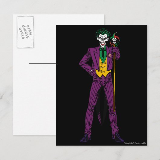 De klassieke Joker Stance Briefkaart (Voorkant / Achterkant)