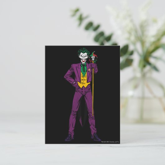 De klassieke Joker Stance Briefkaart (Staand voorkant)