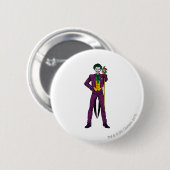 De klassieke Joker Stance Ronde Button 5,7 Cm (Voorkant /achterkant)