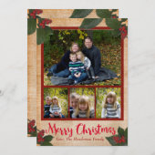 De klassieke Kaart van de Foto van Kerstmis van de (Voorkant / Achterkant)