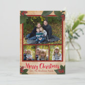 De klassieke Kaart van de Foto van Kerstmis van de (Staand voorkant)