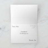 De klassieke Kaart van de Uitnodiging van (Binnen)