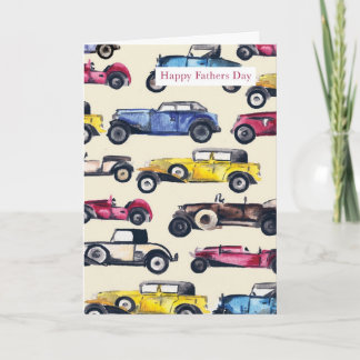De klassieke Kaart van Vaderdag van Auto's