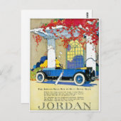 De  Klassieke Kar van Jordan Blue Boy Briefkaart (Voorkant / Achterkant)