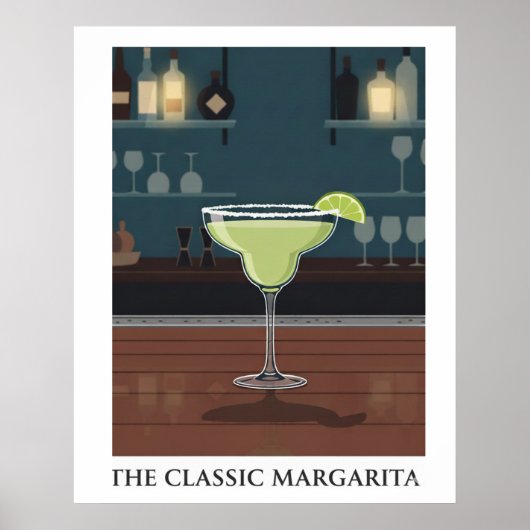 De klassieke Margarita Poster (Voorkant)