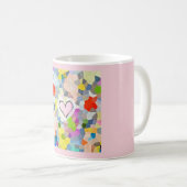 De klassieke Mok van de druk van de Pastelkleur (Voorkant rechts)
