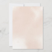 De klassieke mosterdroze roze bloemen van kaart (Achterkant)