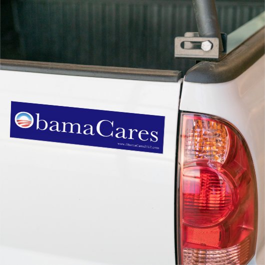 De klassieke ObamaCares-Bumpersticker Bumpersticker (Op Truck)