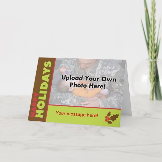 De klassieke prettige feestdagen (plural:) Kaart (Voorkant)