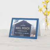 De klassieke Reclame van de Zak van de Post op een Kaart (Gele Bloem)