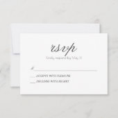 De klassieke & Romantische Kaart RSVP van | (Voorkant)