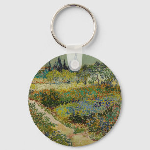 De klassieke schildertuin van Van Gogh in Arles Sleutelhanger