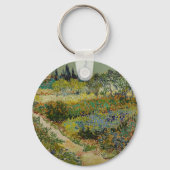 De klassieke schildertuin van Van Gogh in Arles Sleutelhanger (Achterkant)