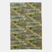 De klassieke schildertuin van Van Gogh in Arles Theedoek (Verticaal)