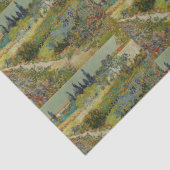 De klassieke schildertuin van Van Gogh in Arles Tissuepapier (Detail)