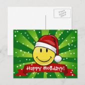 De klassieke Stijl van de Vakantie van het Gezicht Feestdagenkaart (Voorkant / Achterkant)