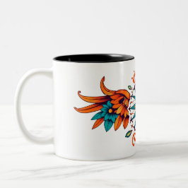 De klassieke tweetonige koffie-Mok Tweekleurige Koffiemok