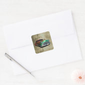 De klassieke Vierkante Sticker van de Auto (Envelop)