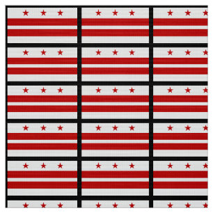 De klassieke Vlag van Washington D.C. Stof