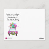 De klassieke Waterverf van de auto van het seizoen Briefkaart (Achterkant)