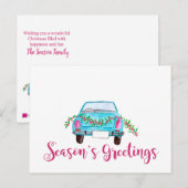 De klassieke Waterverf van de auto van het seizoen Briefkaart (Voorkant / Achterkant)