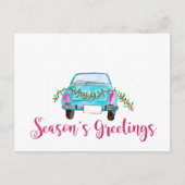 De klassieke Waterverf van de auto van het seizoen Briefkaart (Voorkant)