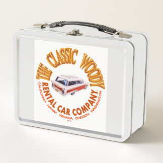 De klassieke Woody Rental Car Co. Metal Lunchbox