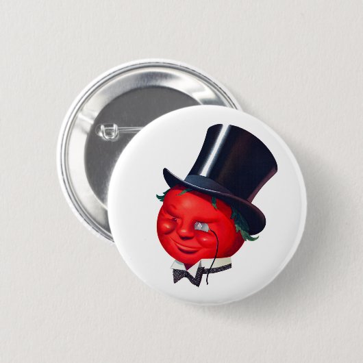 de klastomaat ronde button 5,7 cm (Voorkant /achterkant)