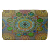 De klauwen van Brachyura symbolische mandala kunst Badmat (Voorkant)