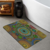 De klauwen van Brachyura symbolische mandala kunst Badmat