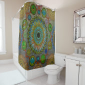 De klauwen van Brachyura symbolische mandala kunst Douchegordijn (In situ)