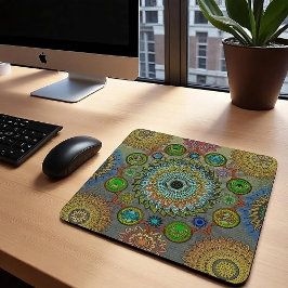 De klauwen van Brachyura symbolische mandala kunst Muismat