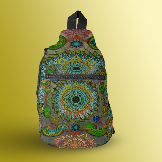 De klauwen van Brachyura symbolische mandala kunst Sling Bag