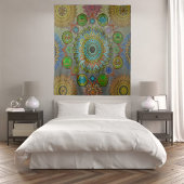 De klauwen van Brachyura symbolische mandala kunst Wandkleed