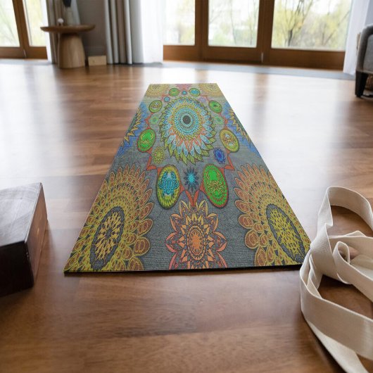 De klauwen van Brachyura symbolische mandala kunst Yogamat