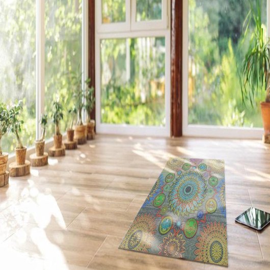 De klauwen van Brachyura symbolische mandala kunst Yogamat