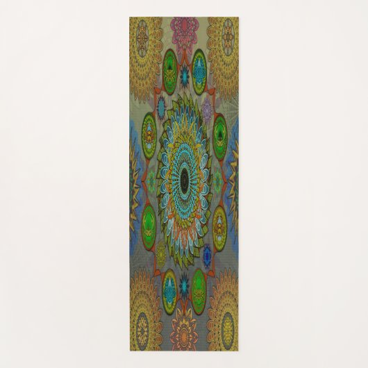 De klauwen van Brachyura symbolische mandala kunst Yogamat (Voorkant)