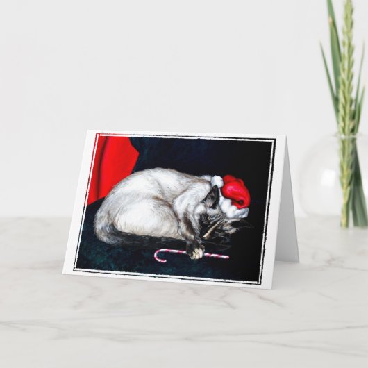 De Klauwen van de Kerstman van de slaap Feestdagen Kaart (Voorkant)