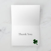 De klaver dankt u bedankkaart (Binnen)