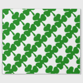 De klaver met vier lekken voor de wagen cadeaupapier (Vlak)