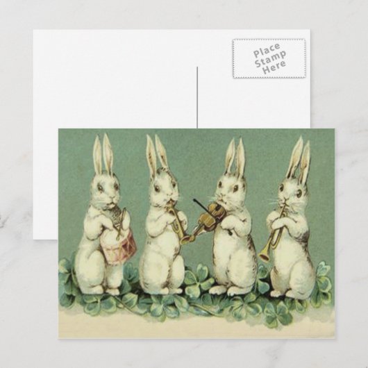 De Klaver van de Viool van de Trompet van de Feestdagenkaart (Voorkant / Achterkant)