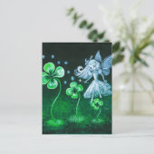 De klaverfee van april briefkaart (Staand voorkant)