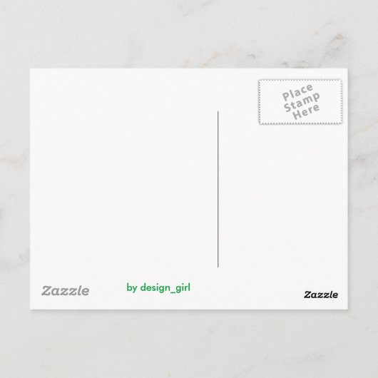 De klaverpleister, postkaart (Achterkant)