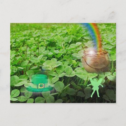 De klaverpleister, postkaart (Voorkant)