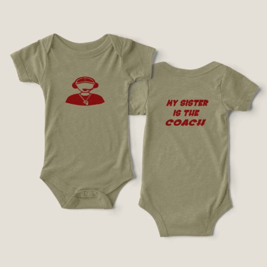 De kleding van Coach Baby (Ontwerp Voorkant & Achterkant)