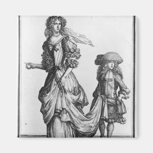 De kleding van de zomerstad, 1678 magneet (Voorkant)