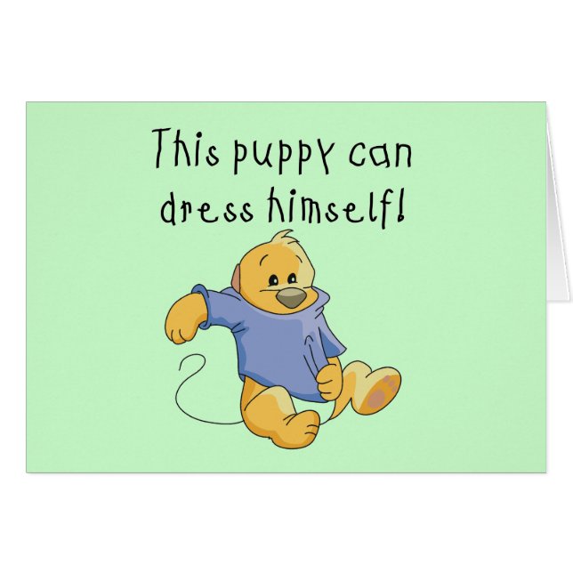 De Kleding van het puppy op T-shirts en Giften (Voorkant Horizontaal)