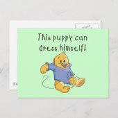 De Kleding van het puppy op T-shirts en Giften Briefkaart (Voorkant / Achterkant)